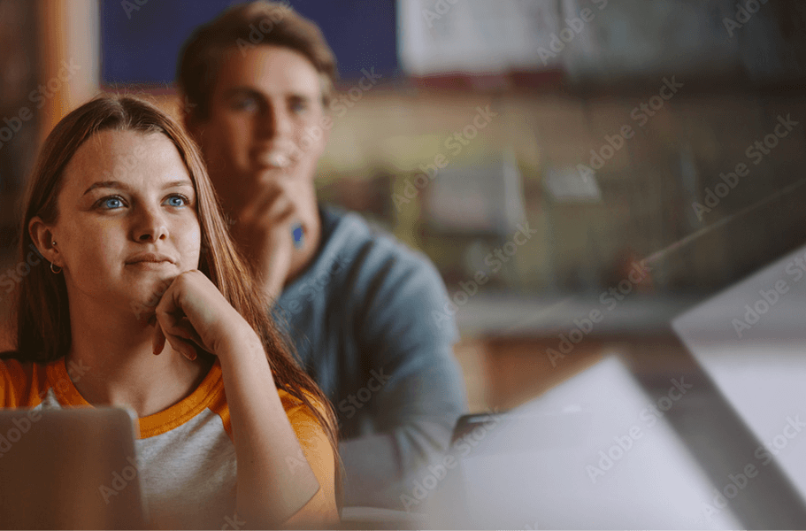 Students in a classroom